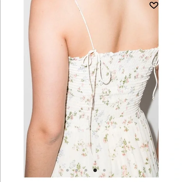 Reformation Sable Dress Carine Light Florals Midi Smock Dress - Picture 3 of 6